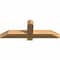 Ekena Millwork Eugene Smooth Timber Gable Bracket, Western Red Cedar, 36"W x 12"H x 3 1/2"D x 3 1/2"F, 8/12 Pitch GBW036X12X0404EUG00SWR - alternate 5